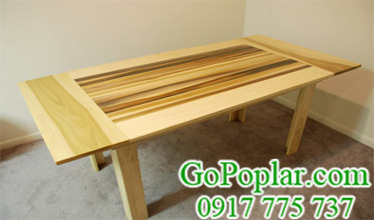 bàn gỗ bạch dương nguyên liệu