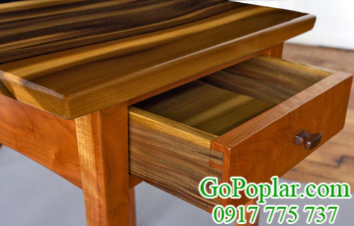 gỗ bạch dương (poplar) làm bàn ghế