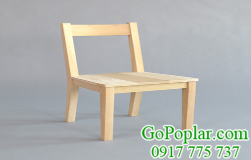 gỗ poplar (gỗ bạch dương) làm ghế