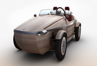 Toyota ra mắt chiếc xe bằng gỗ quý