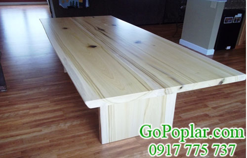 bàn gỗ bạch dương (gỗ poplar)