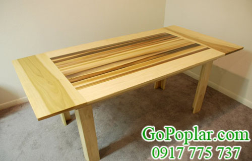 bàn làm bằng gỗ bạch dương (gỗ poplar)