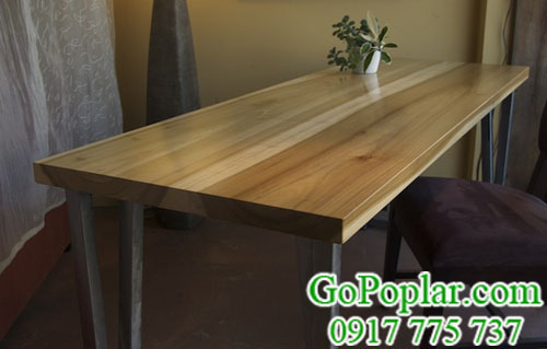 giá gỗ bạch dương (gỗ poplar) nhập khẩu làm bàn